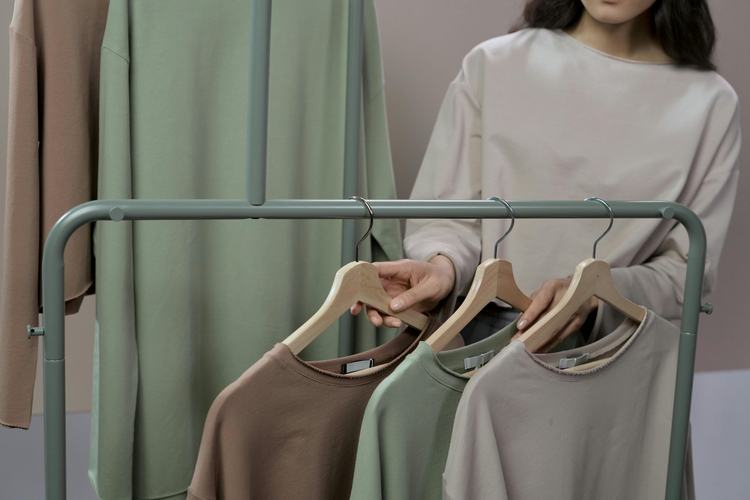 A Woman Shopping for Blouses